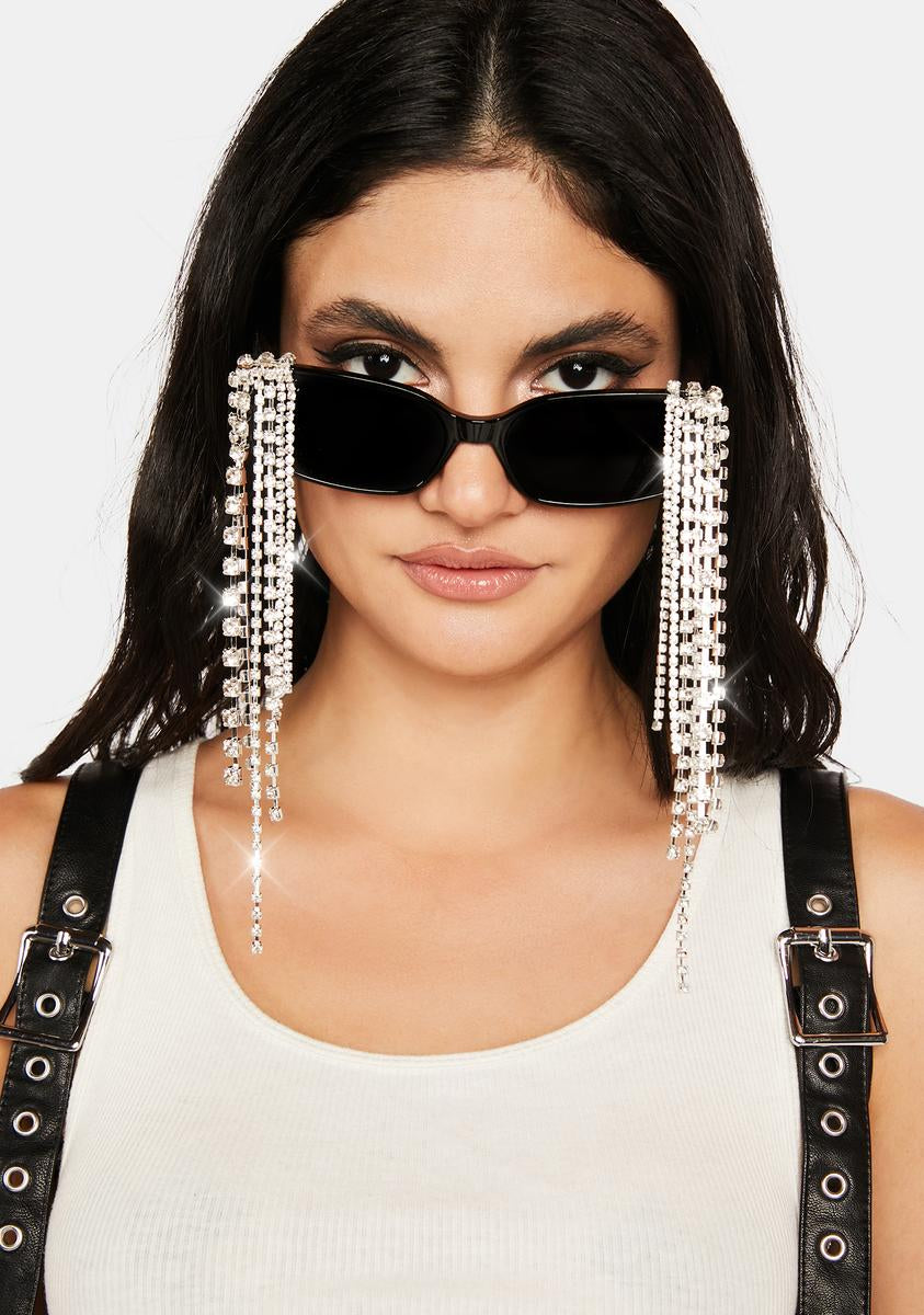 Crystal Cascade Rectangular Sunglasses,Specials : American Fashion Style Bags On Sale Crystal Cascade Rectangular Sunglasses,Specials : American Fashion Style Bags On Sale