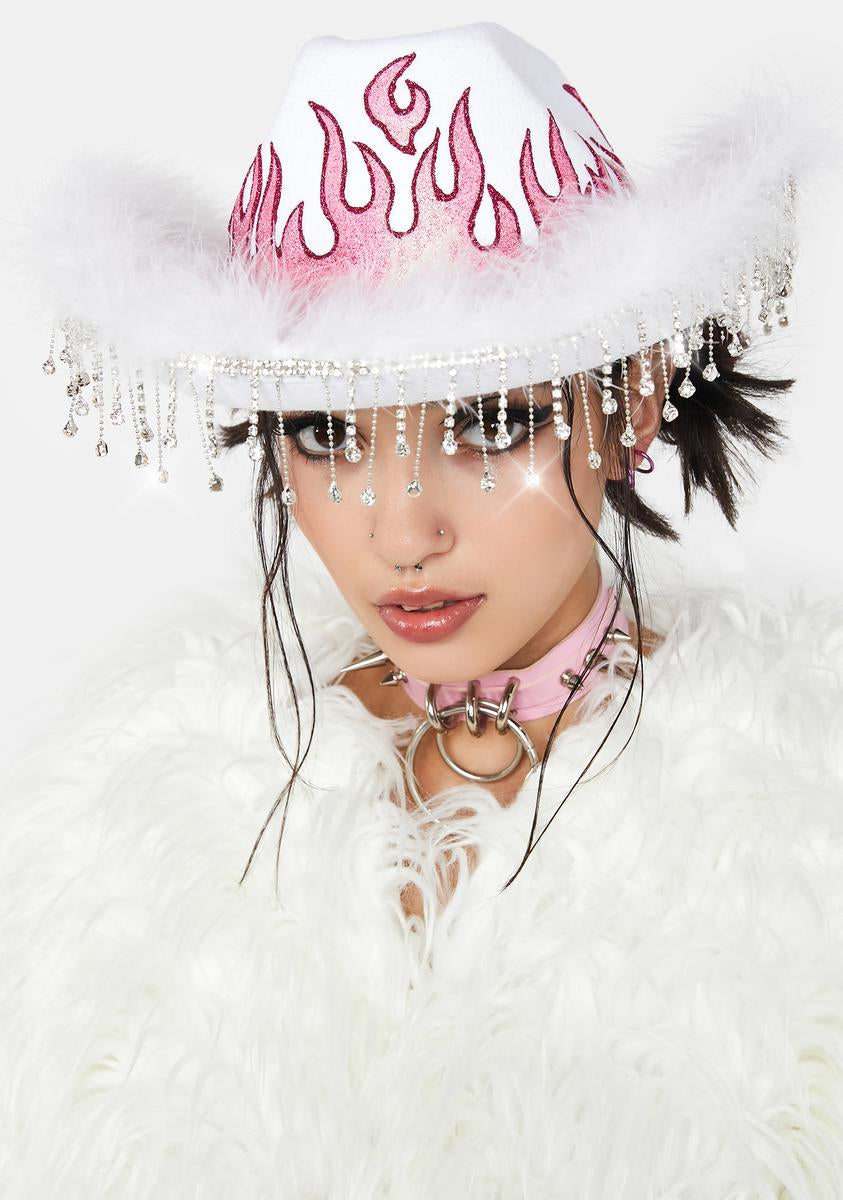 Pure Devil´s Inferno Flame Cowboy Hat,Specials : American Fashion Style Bags On Sale