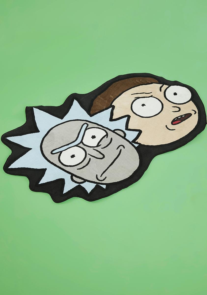Dolls Kill x Rick & Morty Character Rug - Multi