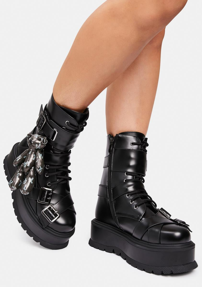 Koi Footwear The Final Offer Teddy Bear Boots – Dolls Kill