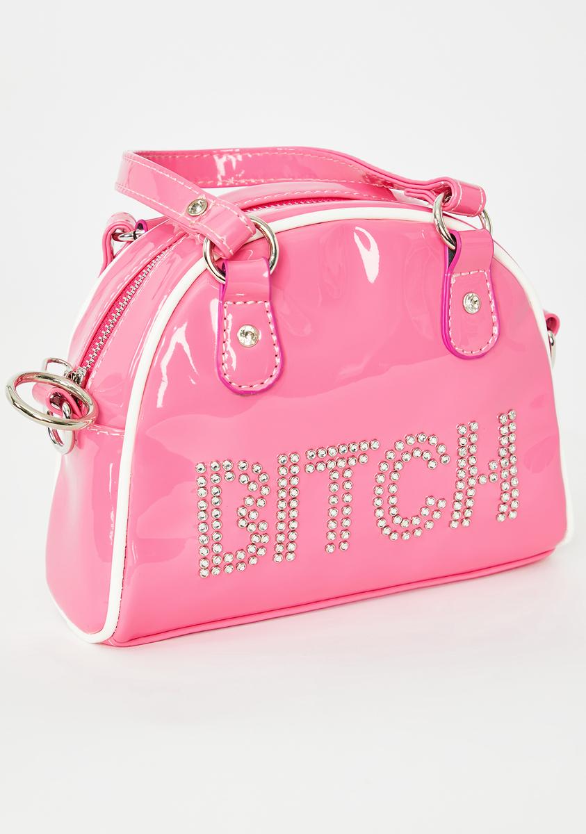 Patent leather bowling bag Playboy Pink in Patent leather - 32310234