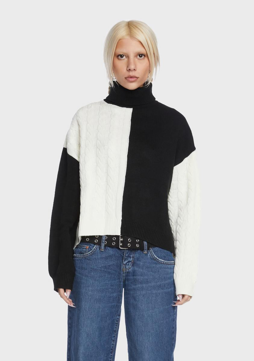 Onyx Split For Good Color Blocked Sweater,New Products : American Fashion Style Bags On Sale