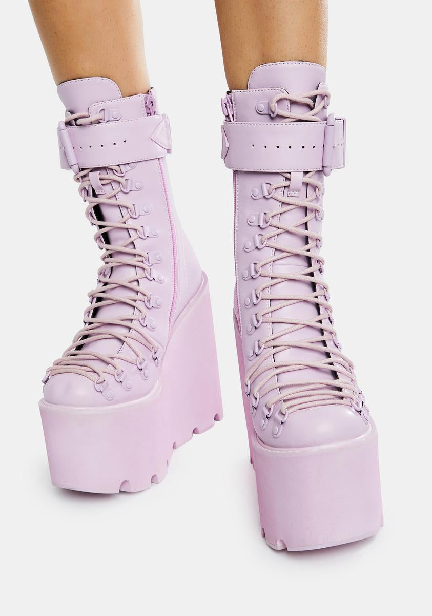 Sugar Thrillz Pastel Purple Traitor Boots – Dolls Kill