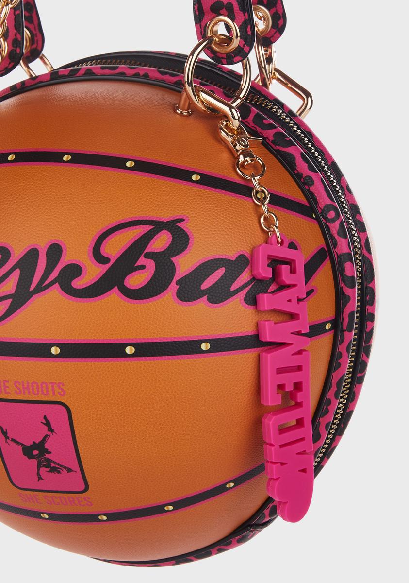 Betsey Johnson Vegan Leather Basketball Crossbody Bag - Leopard – Dolls ...