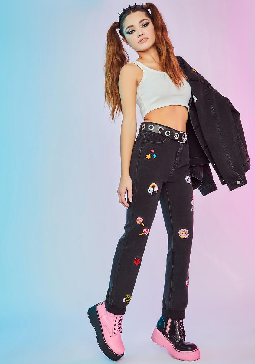 DollsKill 13日の金曜日 ジェイソン y2k バギー カーゴ デニム