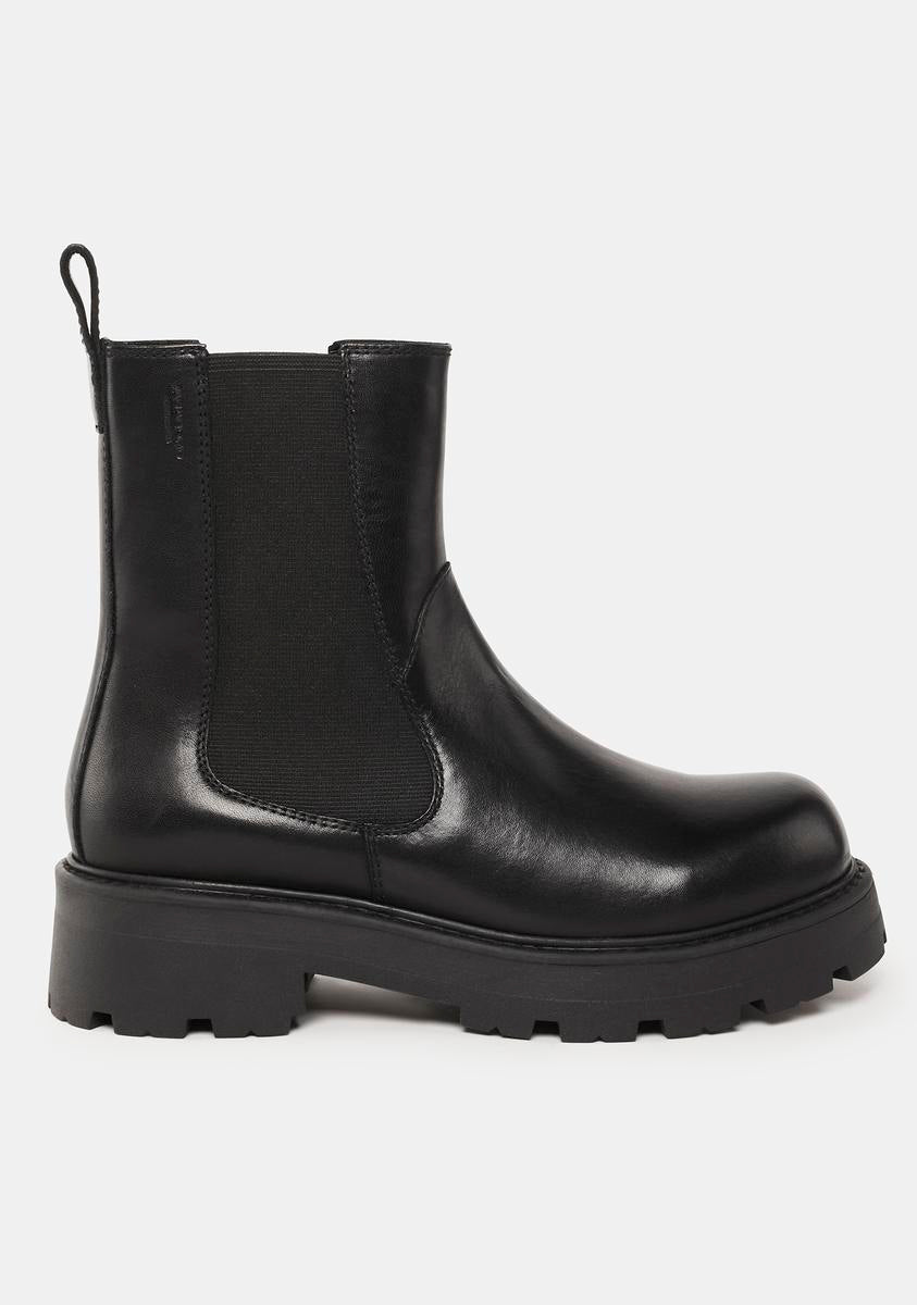 Grootte reputatie Microprocessor Vagabond Shoemakers Cleated Chelsea Boots - Black Leather – Dolls Kill