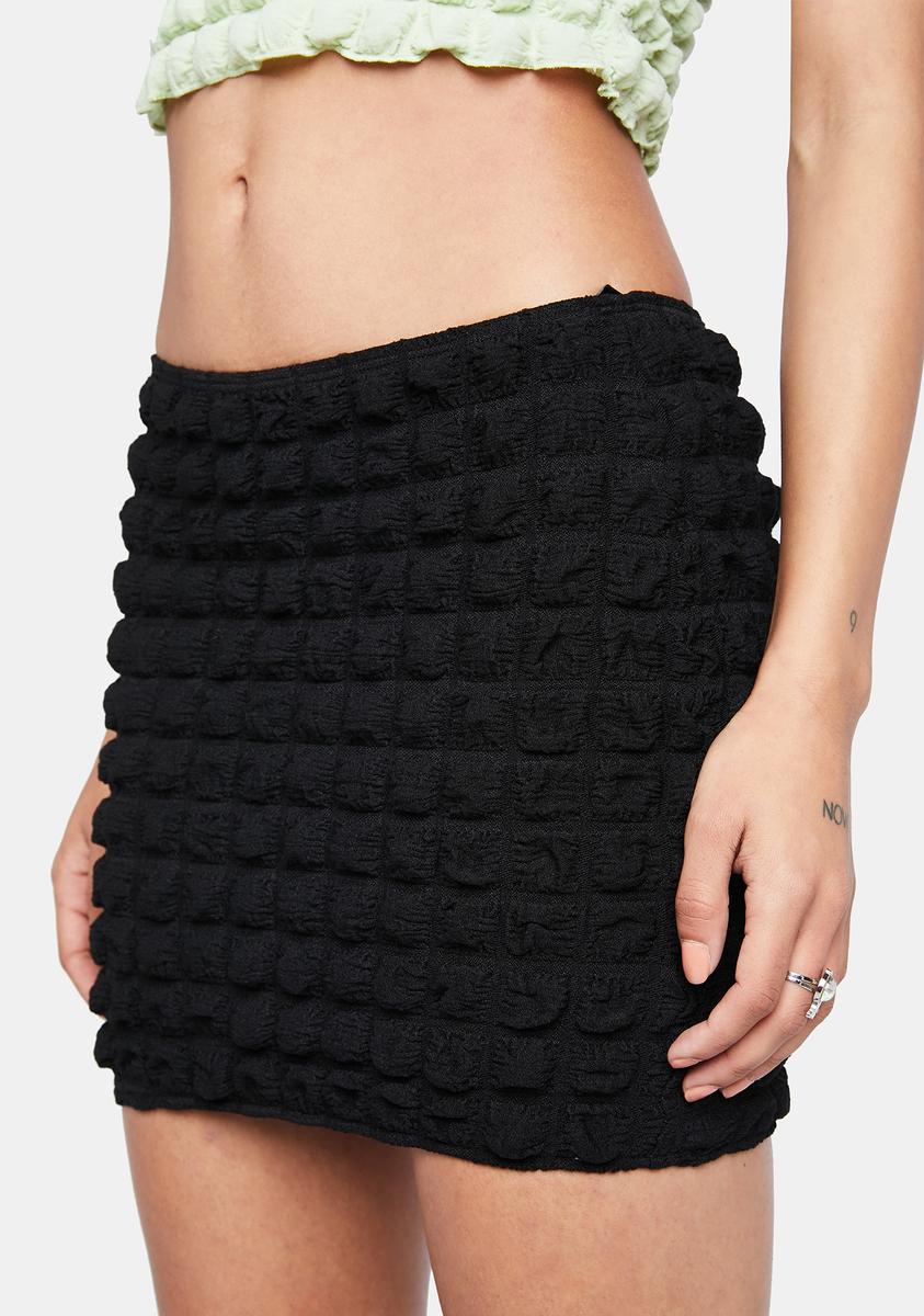 Black Big Bubble Jersey Guida Mini Skirt Motel,All Products : American Fashion Style Bags On Sale