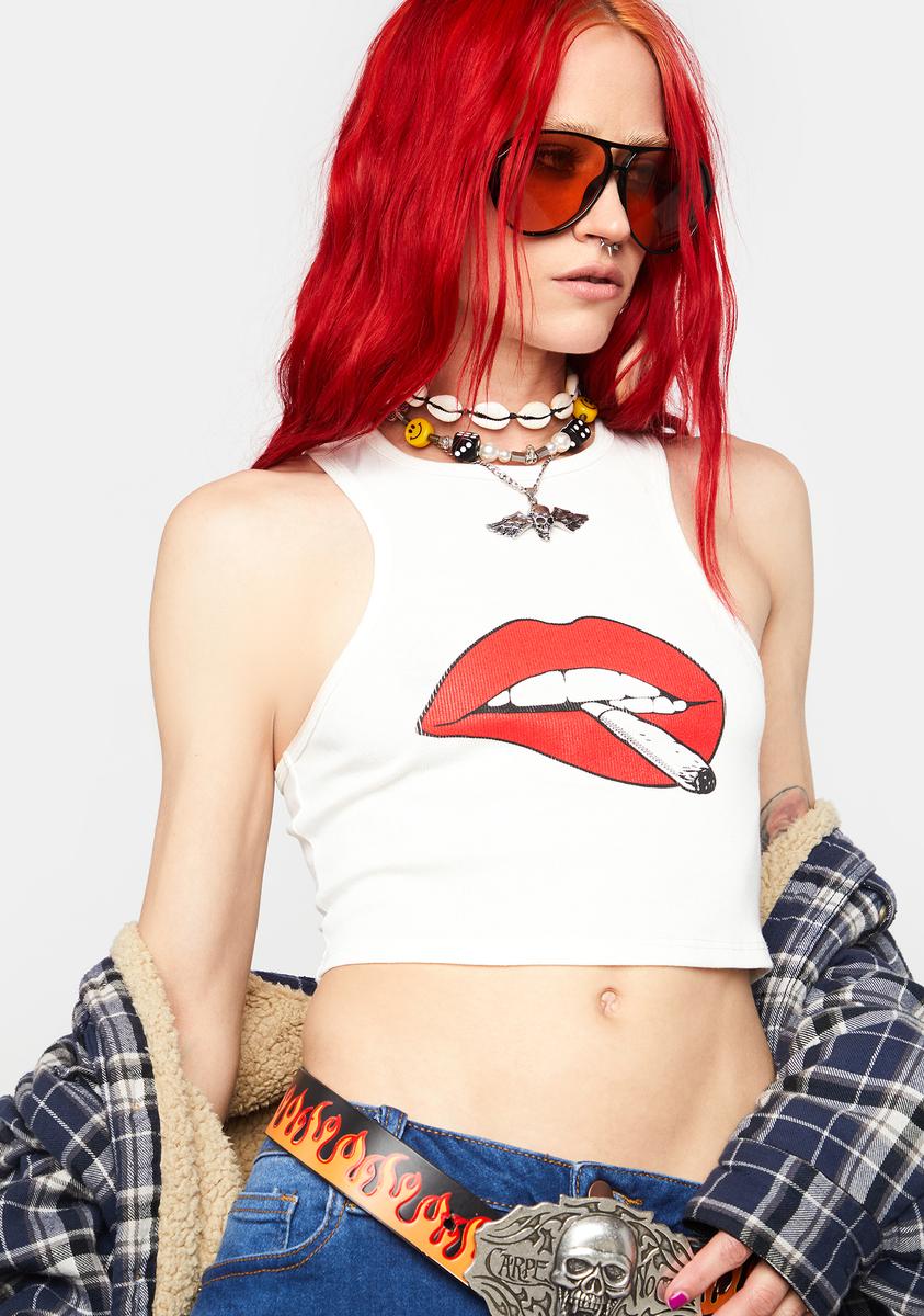 Dolls Kill X Betty Boop Graphic Tank Bra - White