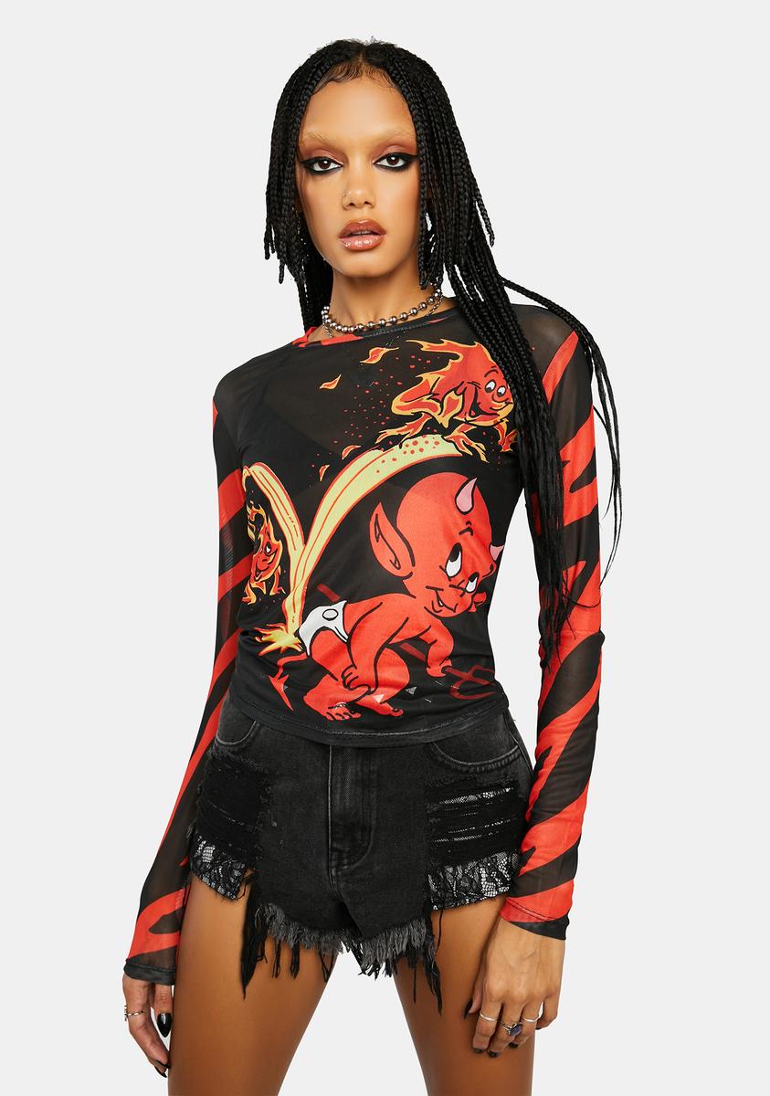 Trusty Trident Long Sleeve Tee Dolls Kill x Hot Stuff Casper,New Products : American Fashion Style Bags On Sale Trusty Trident Long Sleeve Tee Dolls Kill x Hot Stuff Casper,New Products : American Fashion Style Bags On Sale
