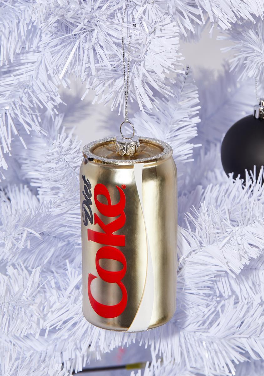 Diet Coca-Cola Can Glass Ornament - Silver – Dolls Kill