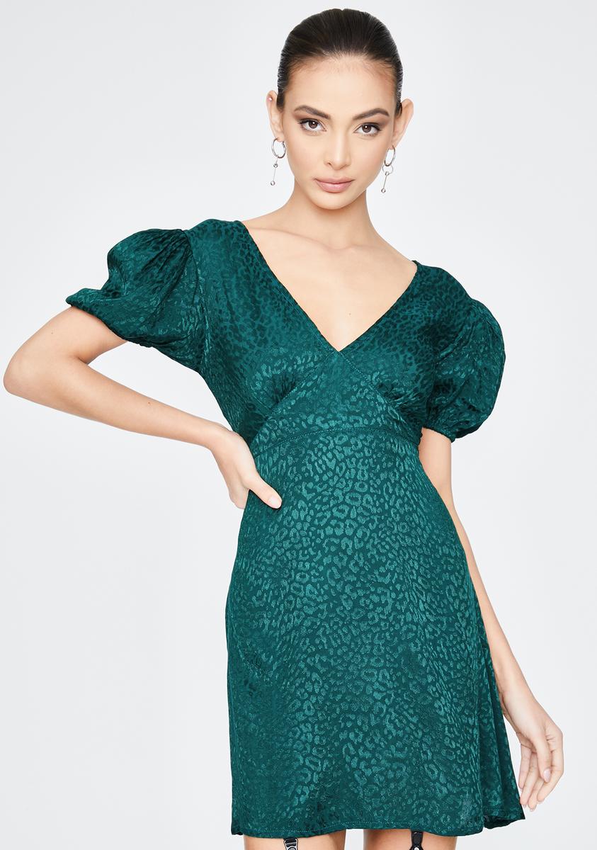 Forest Green Elfy Mini Dress Forest Green Elfy Mini Dress
