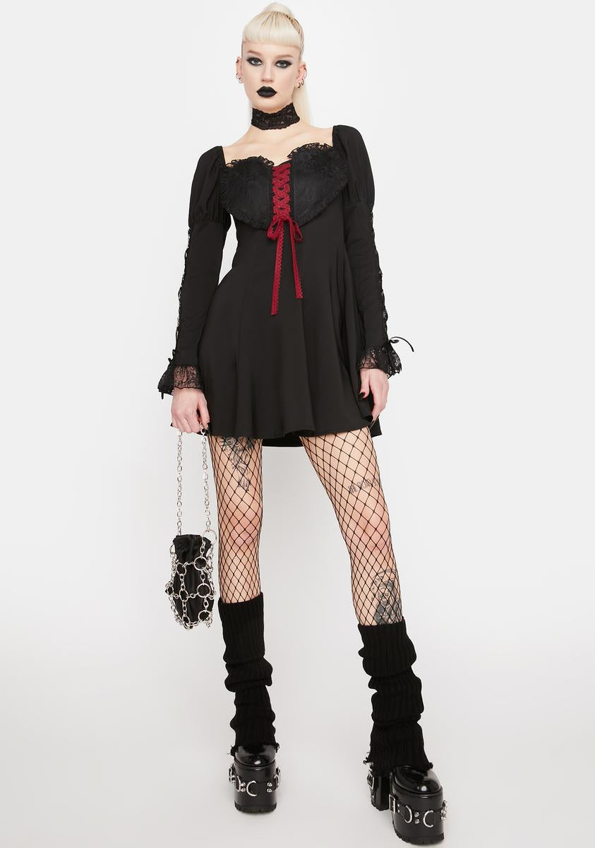 knee length dresses for ladies Black Ruffle Strapless Heart Detail Mini Dress
