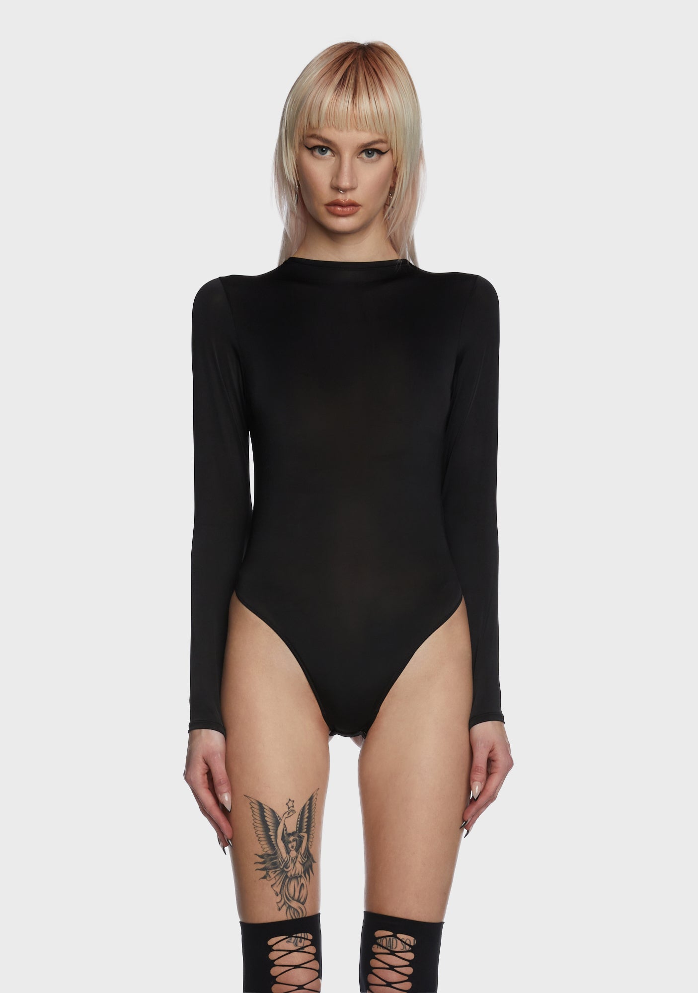 Long Sleeve Bodysuit - Black – Dolls Kill