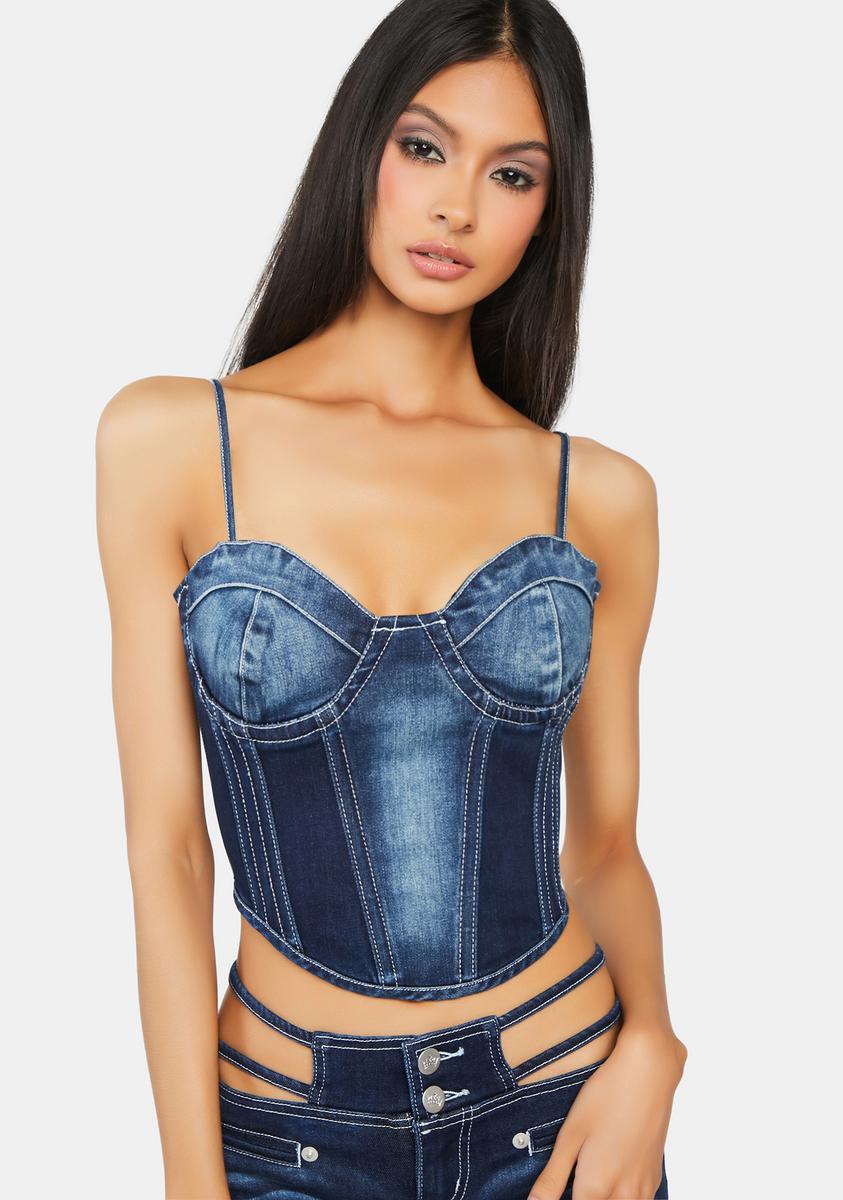 Harley Denim Bustier Generation Kiss,New Products : American Fashion Style Bags On Sale