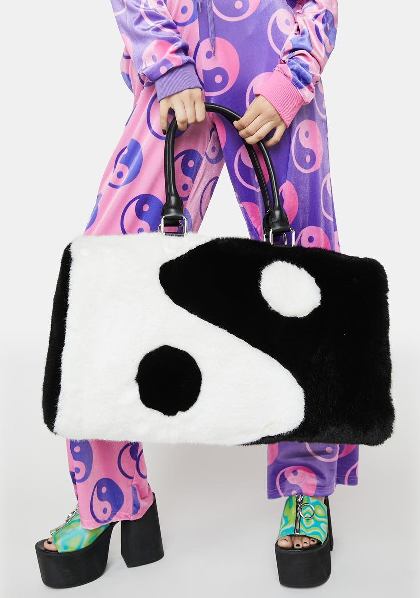 Wonder Nation Girl's Yin Yang Ombre Weekender Duffle Handbag Set