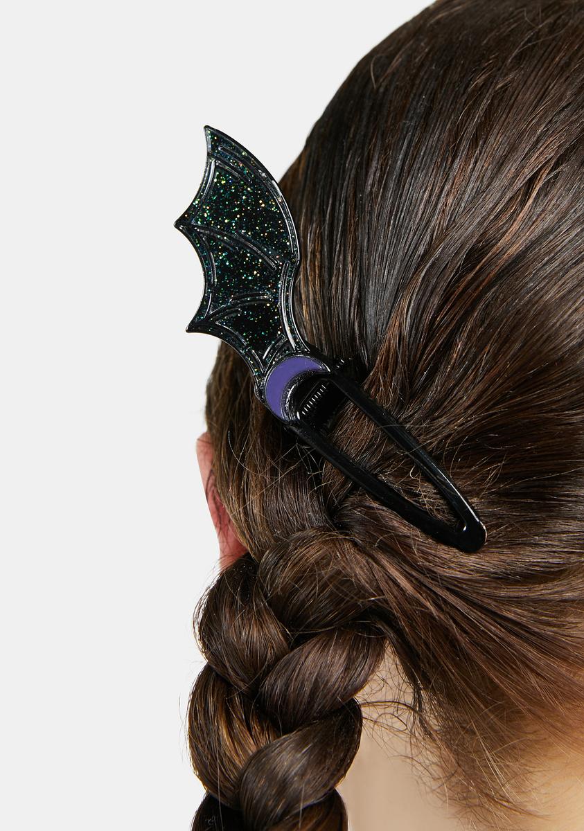 Bat Wingclips Bat Wing Snap Hair Clips - Black – Dolls Kill
