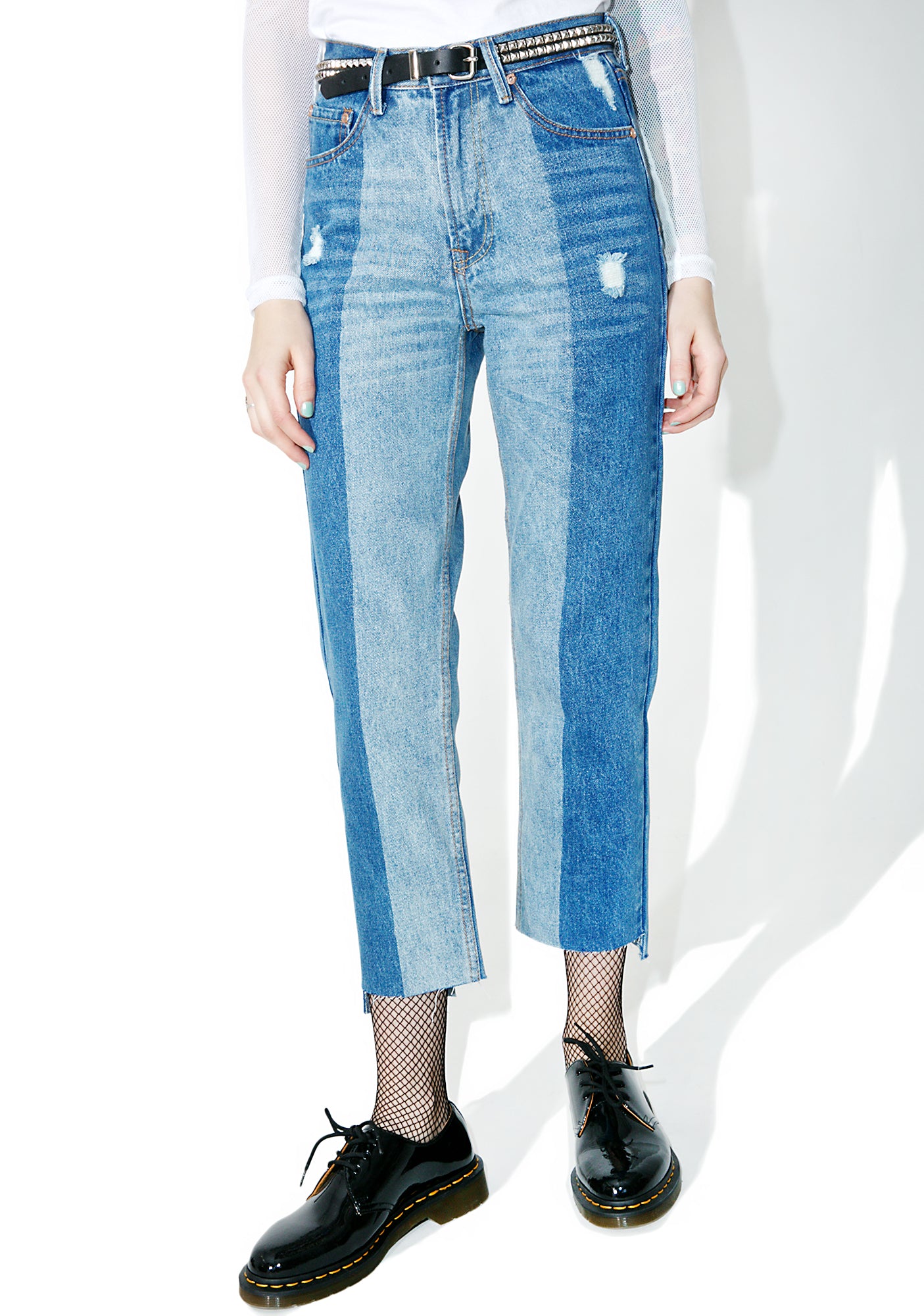Paneled Denim Jeans – Dolls Kill