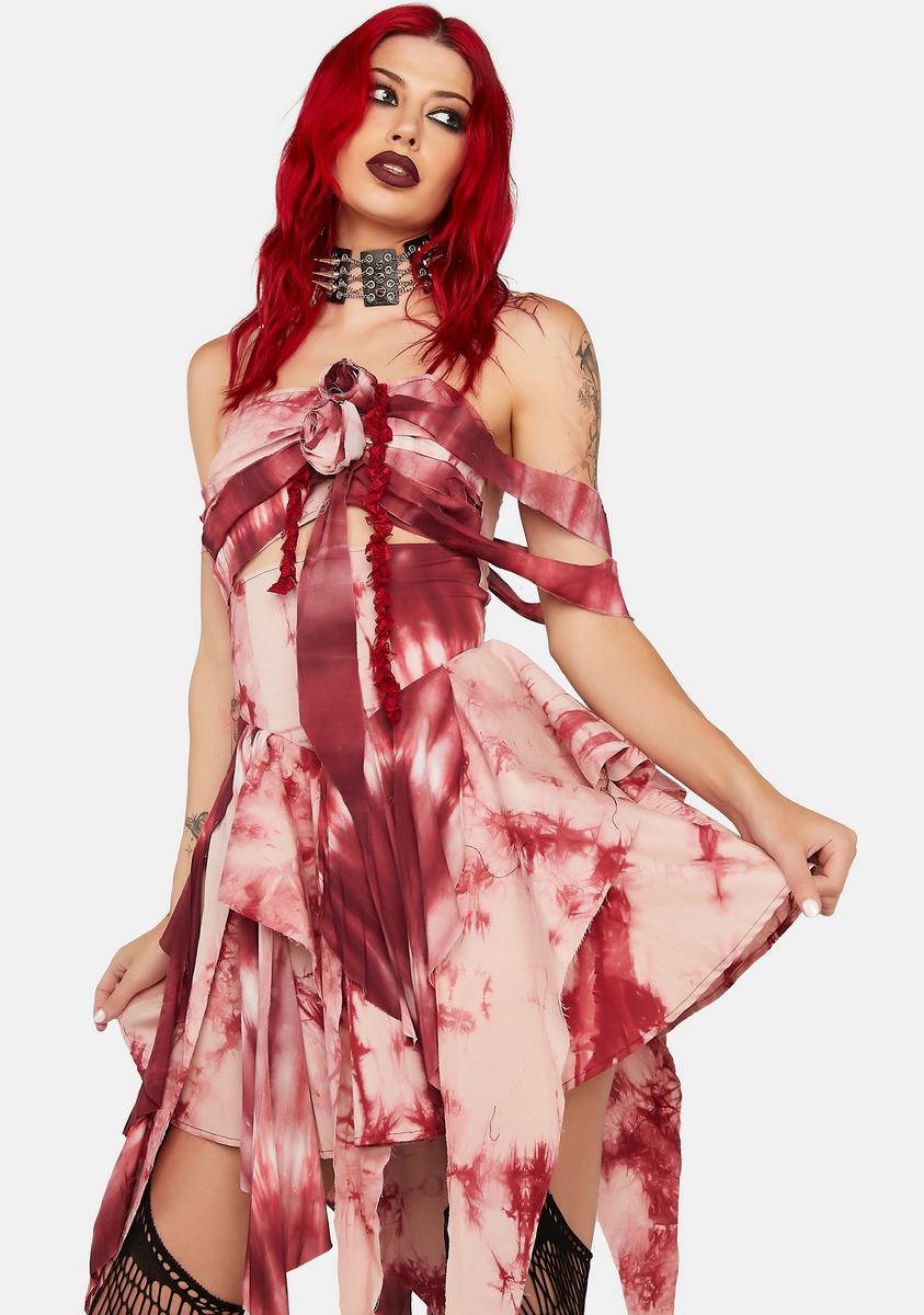 dolls kill red and black dress Black Heart Corset Dress