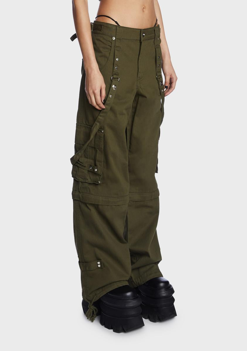 Convertible Cargo Pants - Green