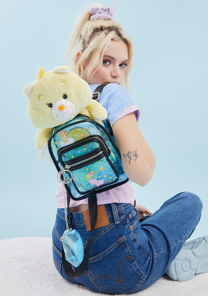 Dolls Kill x Care Bears Clear Mini Backpack Coin Purse Set  display picture 1
