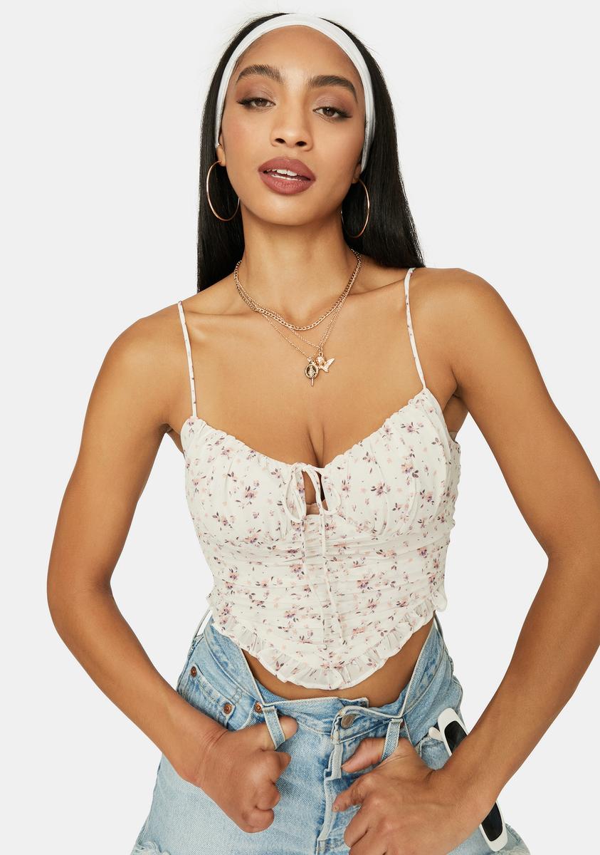 Now Forever Floral Ruched Crop Top,Specials : American Fashion Style Bags On Sale Now Forever Floral Ruched Crop Top,Specials : American Fashion Style Bags On Sale