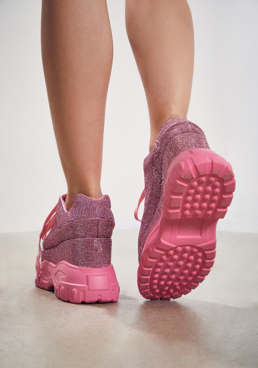 Club Exx Rhinestone Platform Sneakers