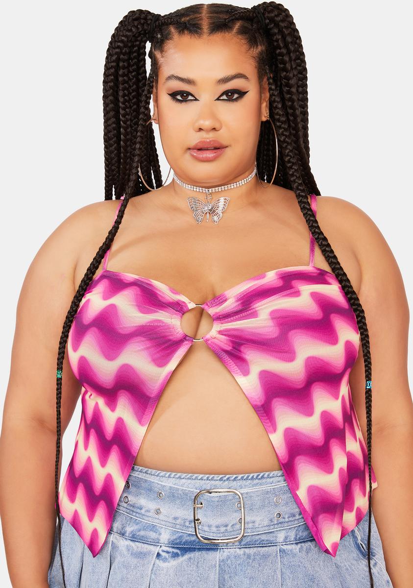 Plus Bend The Rules Cut Out Top,Specials : American Fashion Style Bags On Sale