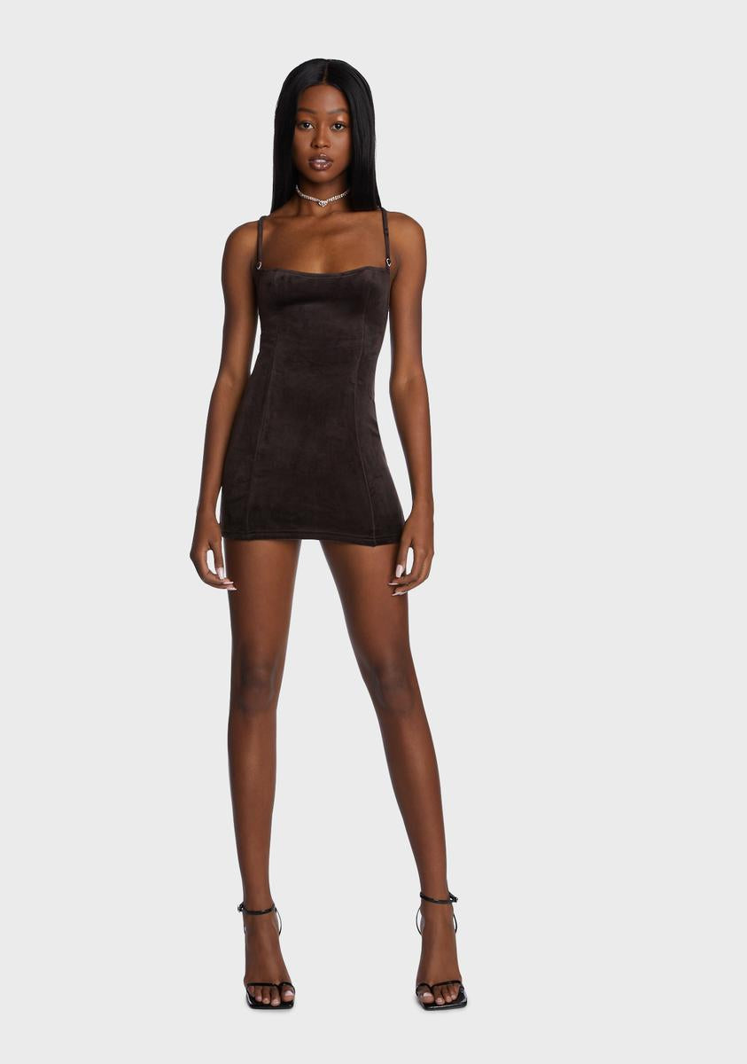 Nadene Velour Mini Dress main image 1