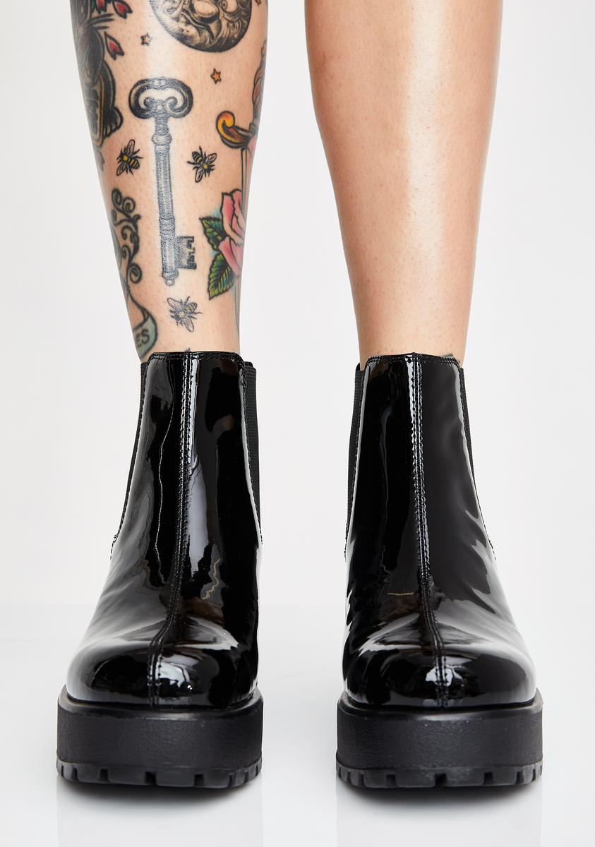 VAGABOND SHOEMAKERS Dioon Patent Boots – Dolls Kill