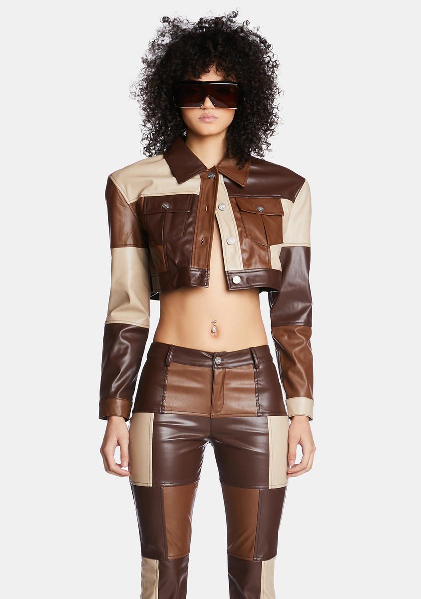 Not The Same Patchwork Jacket Poster Grl,New Products : American Fashion Style Bags On Sale