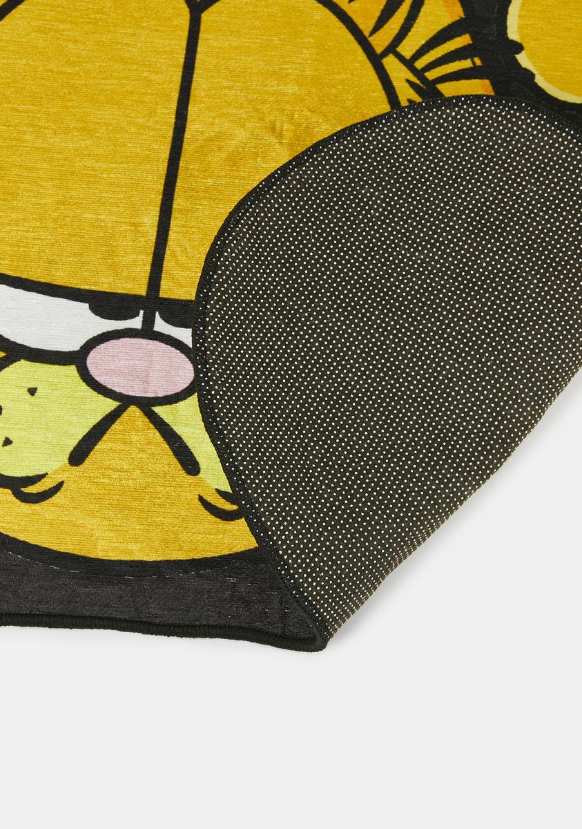 Dolls Kill X Garfield Sublimated Rug Orange