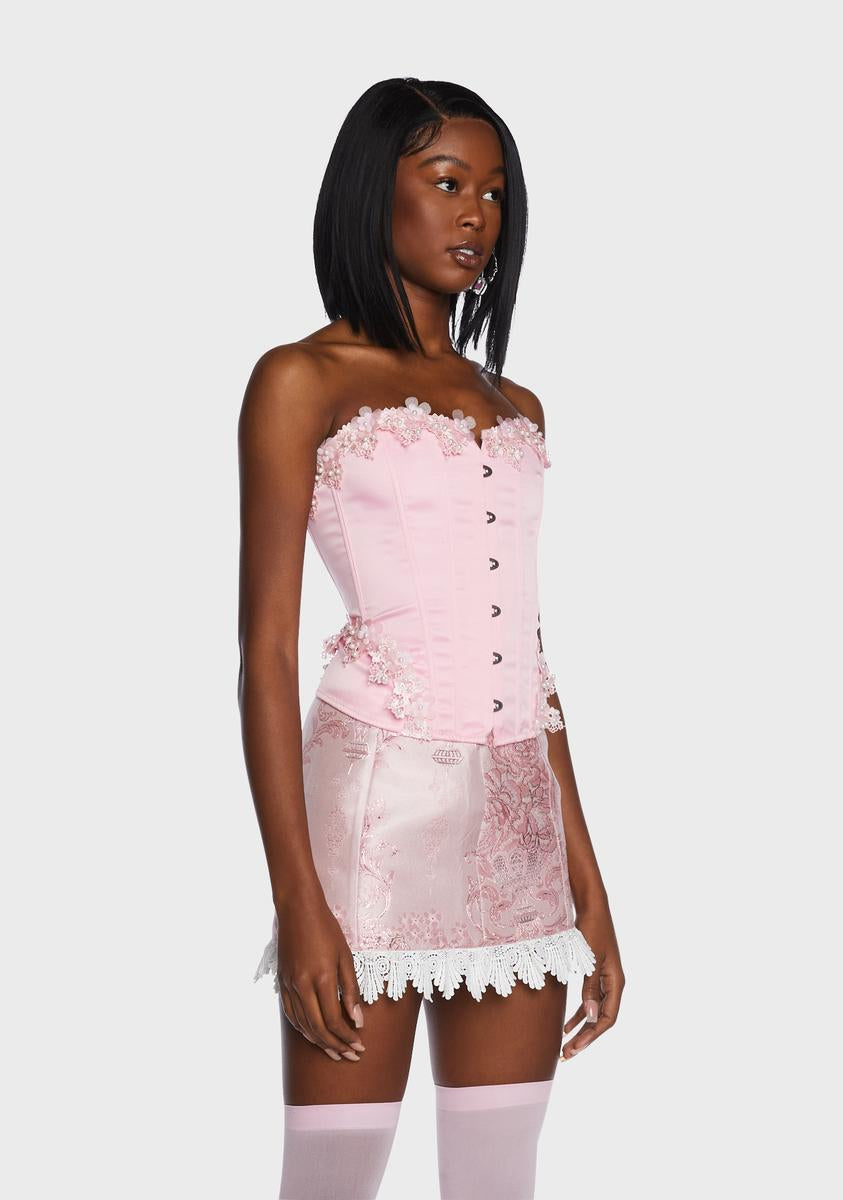Treat ürself tulle bustier pink ビスチェ Treat ürself tulle bustier pink ビスチェ