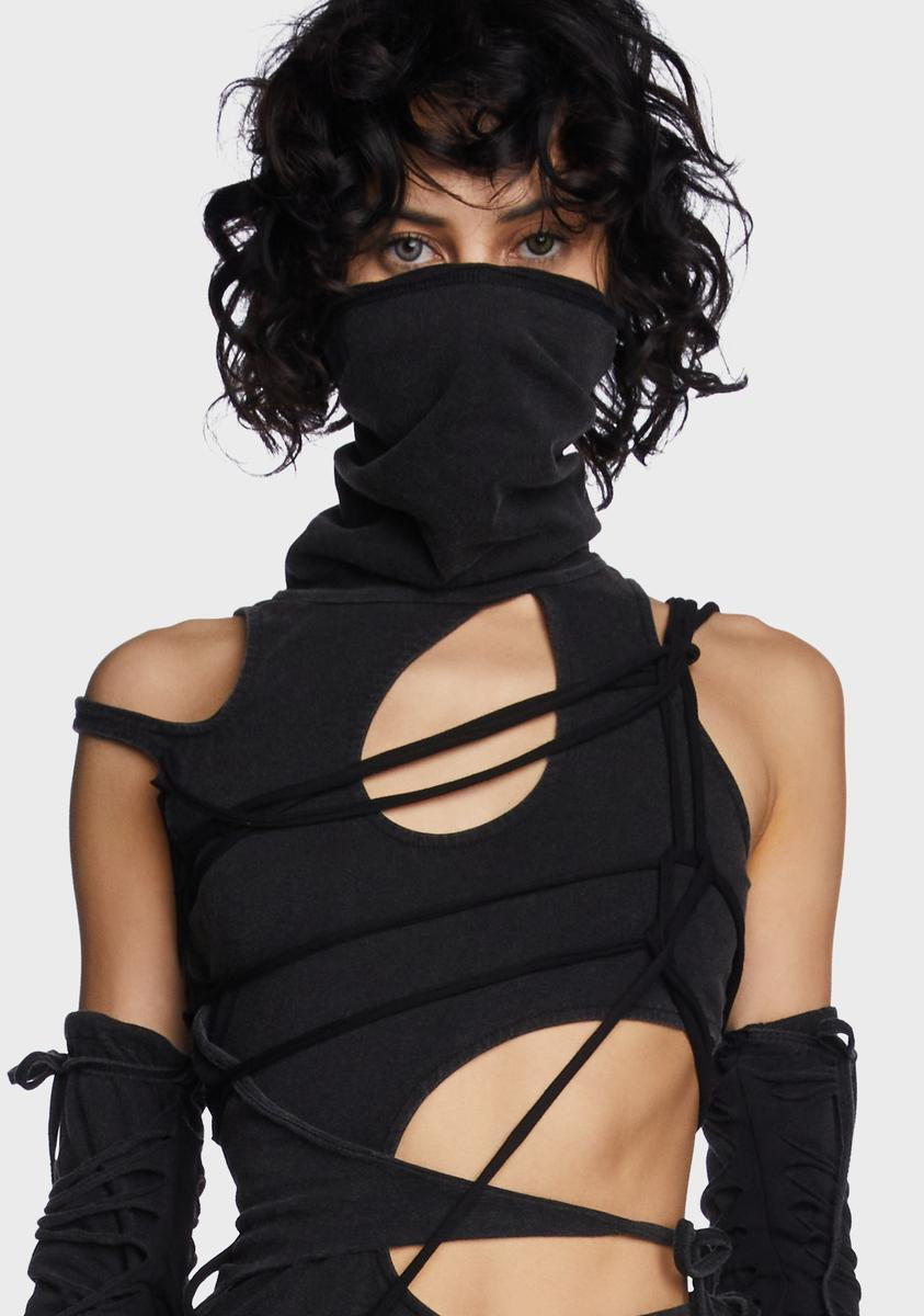 strappy cut out dress Black Cutout Maxi Dress