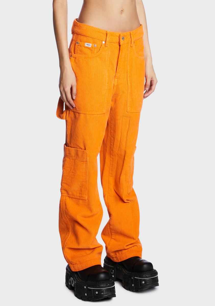 Carhartt Corduroy Belt Bag In Orange