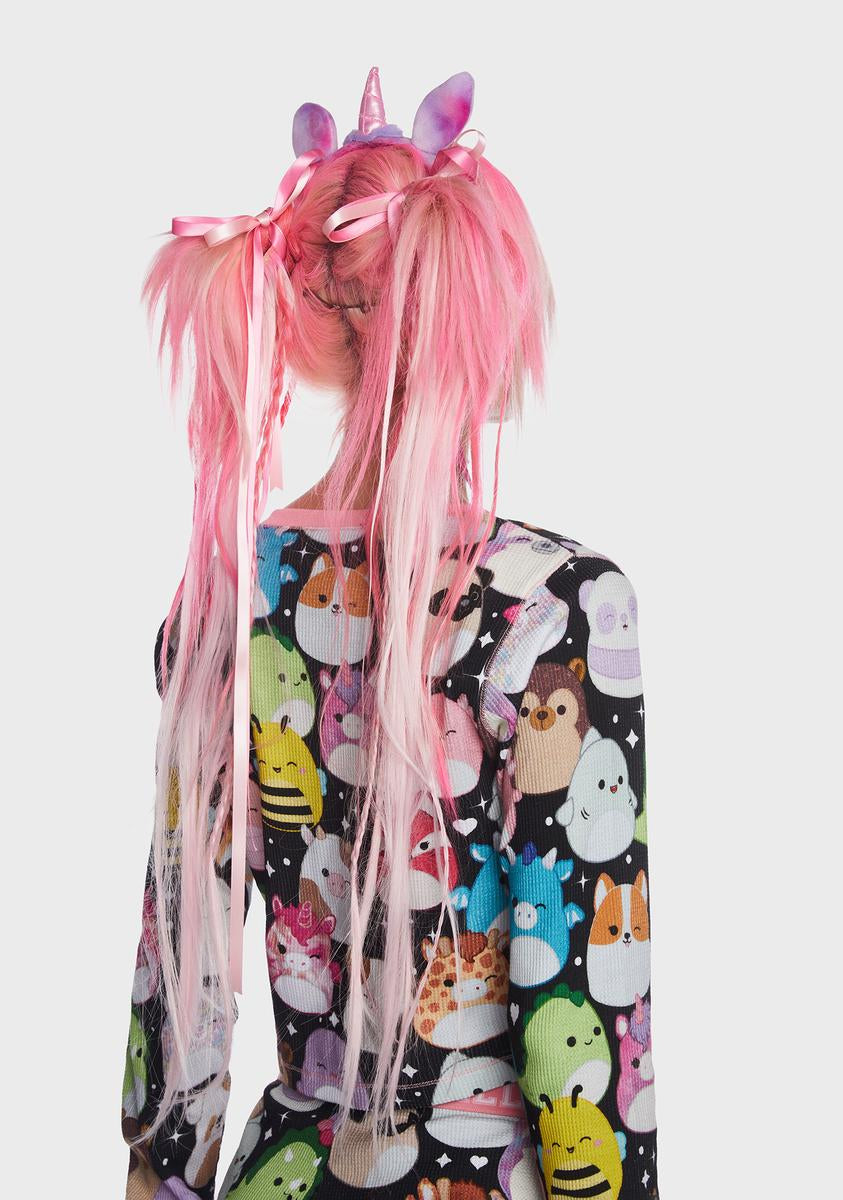 Squishmallows Lola The Unicorn Ear Headband Pink Dolls Kill