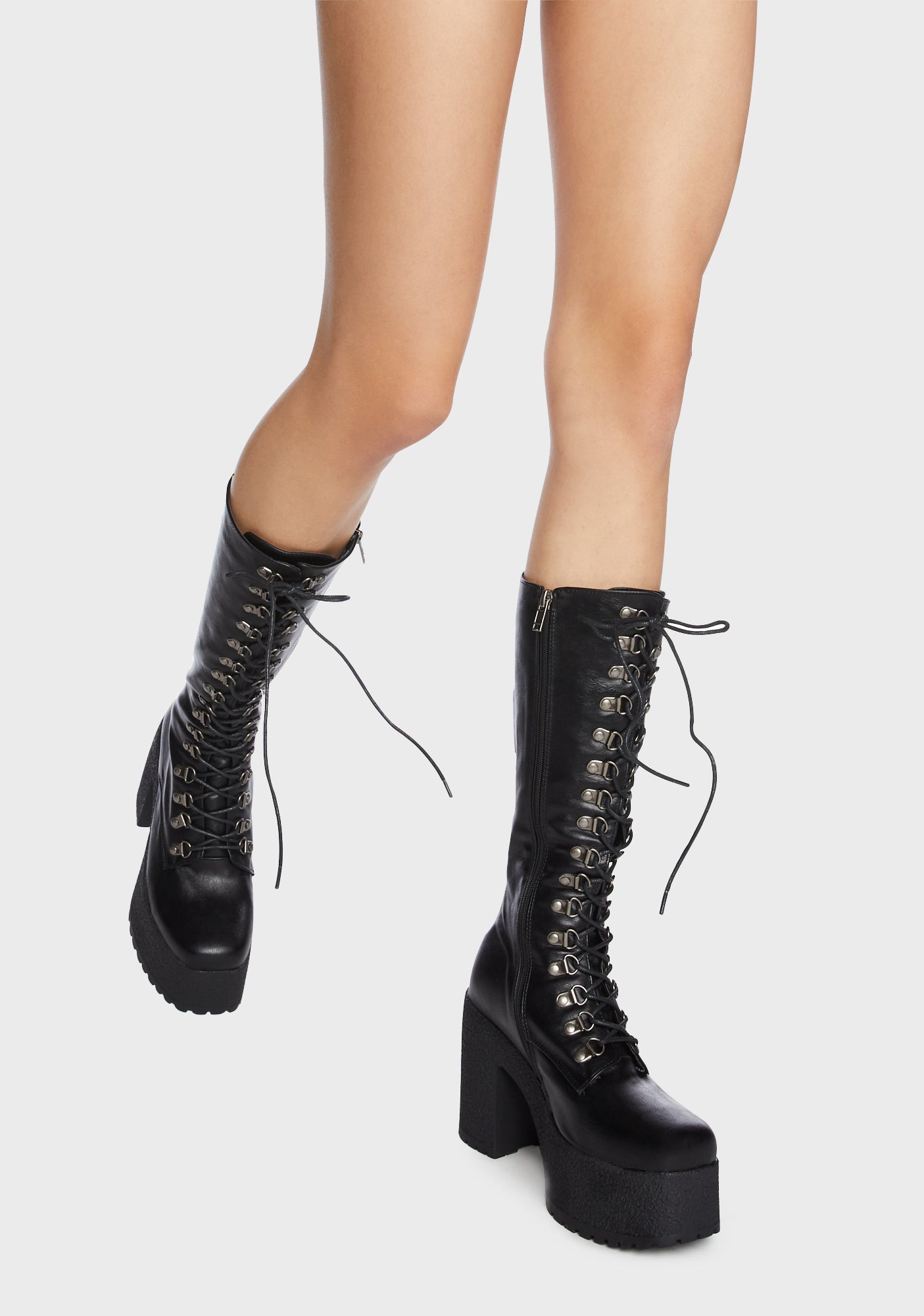 Siren Chunky Platform Calf Boots