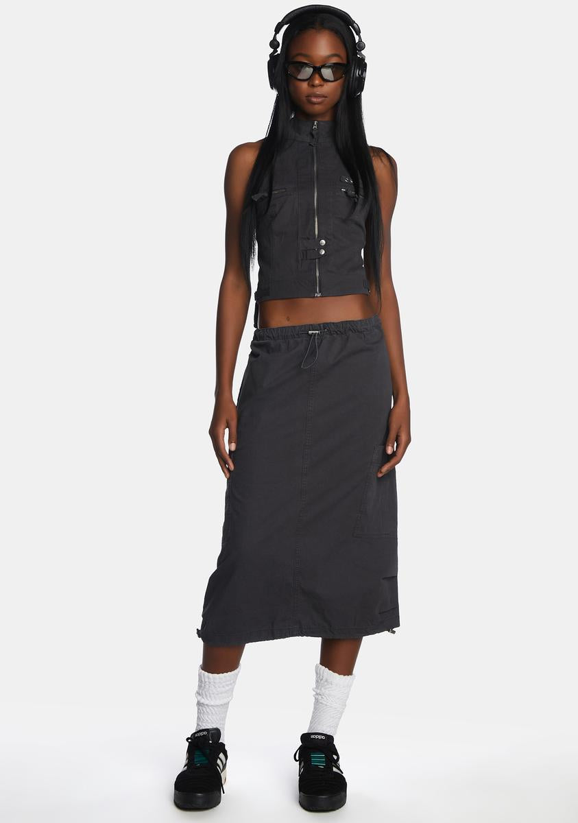 jaded london vintage grey cargo mini dress Shop Vintage Grey Parachute Cargo Pants | Jaded London