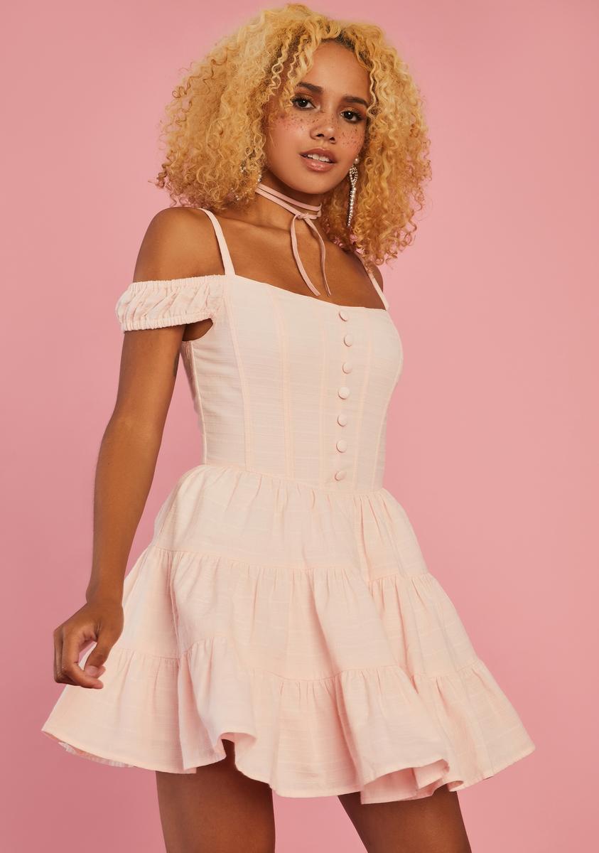 corset babydoll dress Sky To Moon Olympia White Organza Mini - Size M elevate your look by styling it with strappy high heels and a minimalist clutch bag Raquel Babydoll Corset Mini Dress