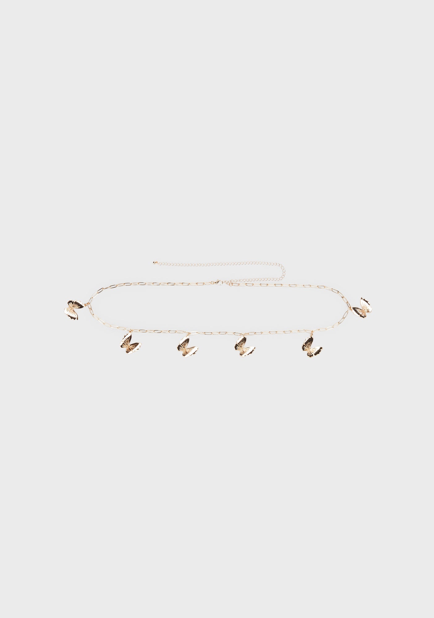 Buterfly Charm Chain Belt - Gold – Dolls Kill
