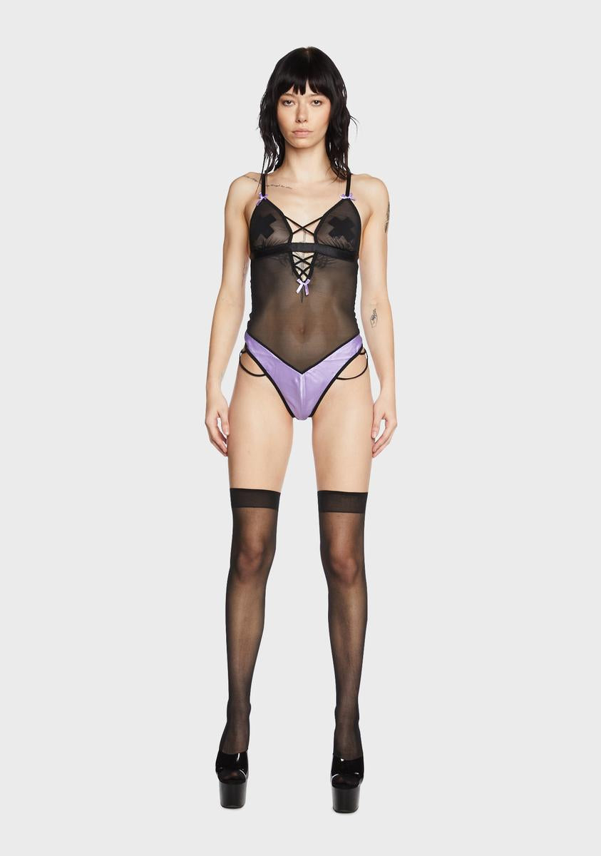 To Your Core Sheer Teddy,New Products : American Fashion Style Bags On Sale