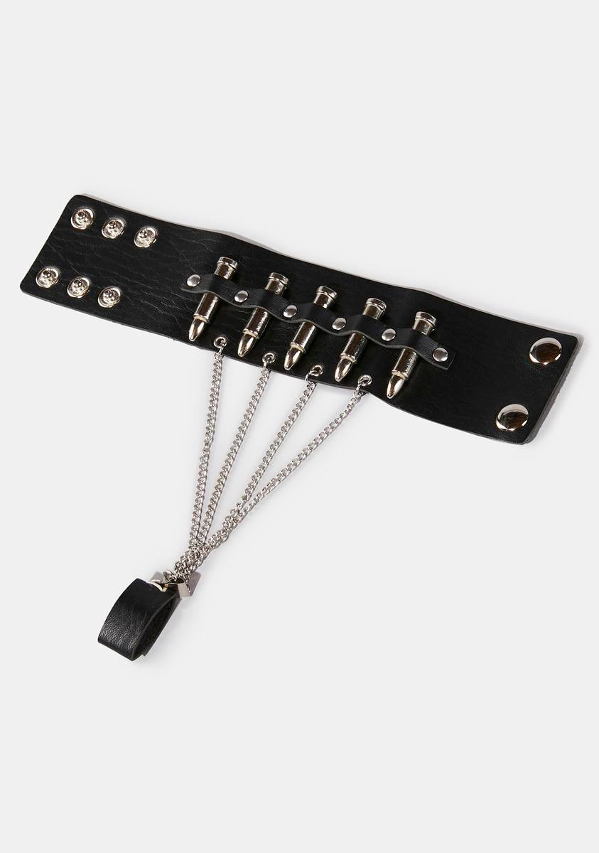 Widow Bullet Wrist Cuff Black Dolls Kill
