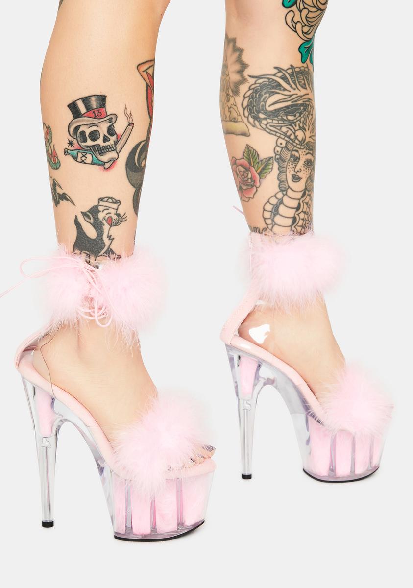 Light Pink Adore Platform Heels