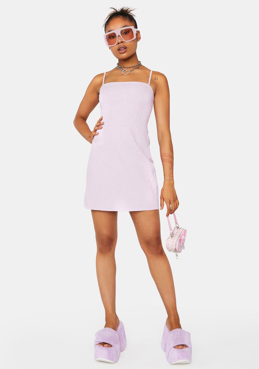 strapless open back dress Embroidered Floral Spaghetti Strap Mini Dress