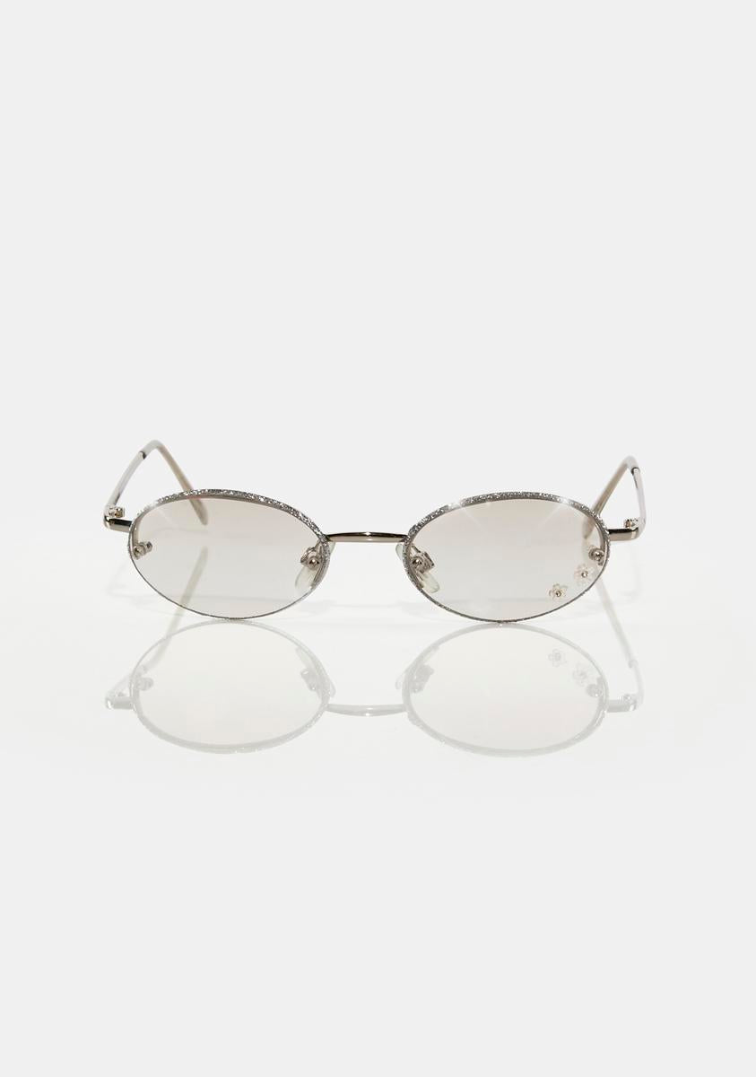 【DOLLS KILL】Publicity Stunt Oval Sunglasses Tortoise Printed Tinted Oval Sunglasses - Brown – Dolls Kill