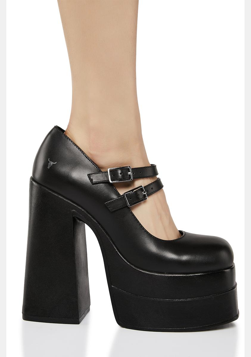Windsor Smith Platform Mary Jane Heels - Black Leather Dolls Kill Windsor Smith Platform Mary Jane Heels - Black Leather Dolls Kill