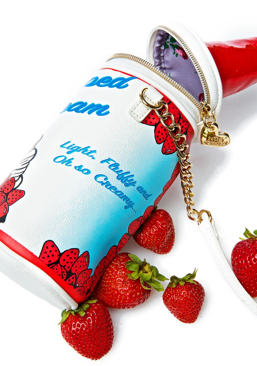 Betsey johnson whipped cream purse deals