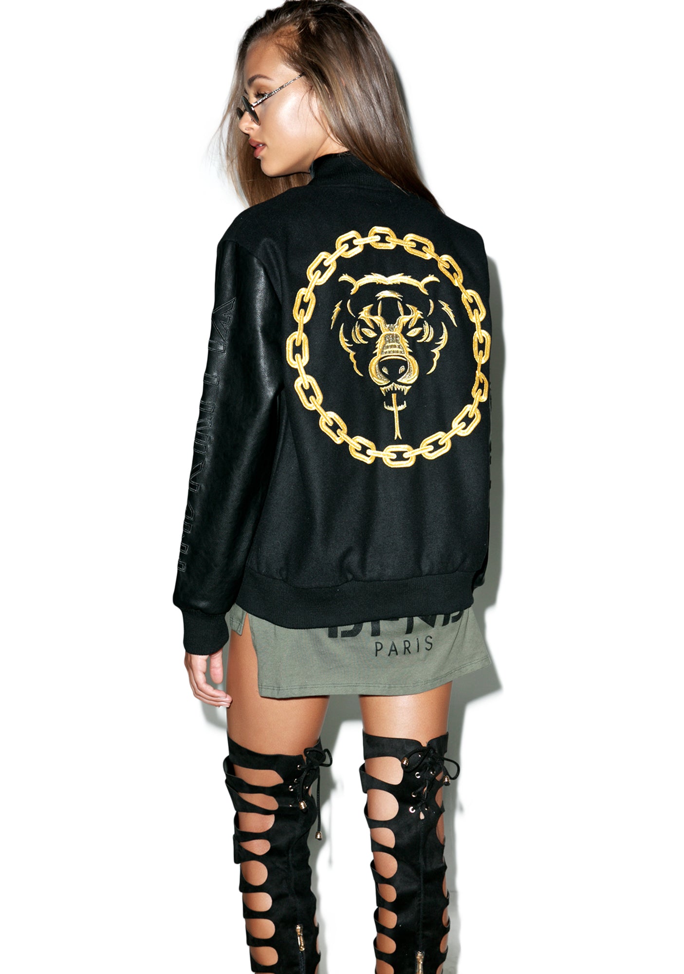 Mishka 2.0 Death Adder Chain Varsity Jacket – Dolls Kill