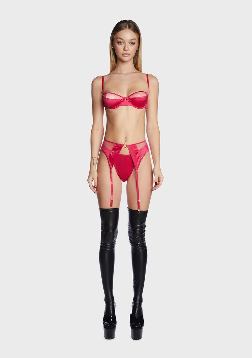Bra Garter Belt And Panty Set Forplay,All Products : American Fashion Style Bags On Sale