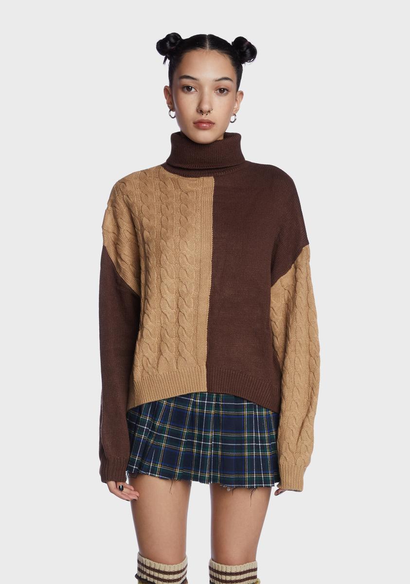 Split For Good Color Blocked Sweater,New Products : American Fashion Style Bags On Sale