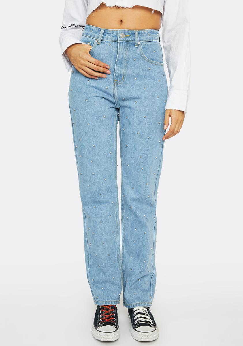 Milk It Stud Recycled Denim Jeans